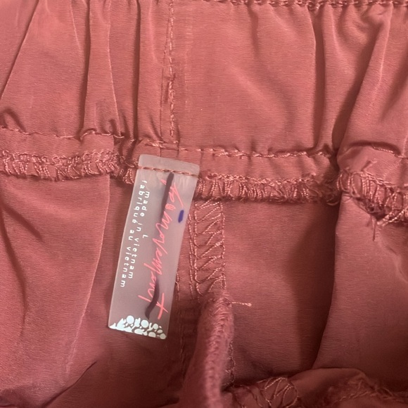 NWOT Free People Stadium Pants Wide Leg Athletic in Henna - Picture 9 of 12